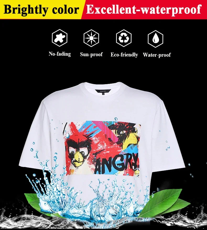 10 Sheets Inkjet Heat Transfer Paper A4 Cotton T-Shirt Dark Black Transfer Paper  Light White Paper For 100% Cotton Fabric