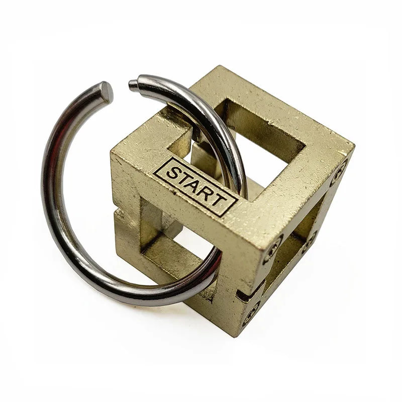 Puzzle Box For Adults Metal IQ Brain Teaser Fidget Toys Decompression Juguetes Y Aficiones Juegos De Ingenio Logica