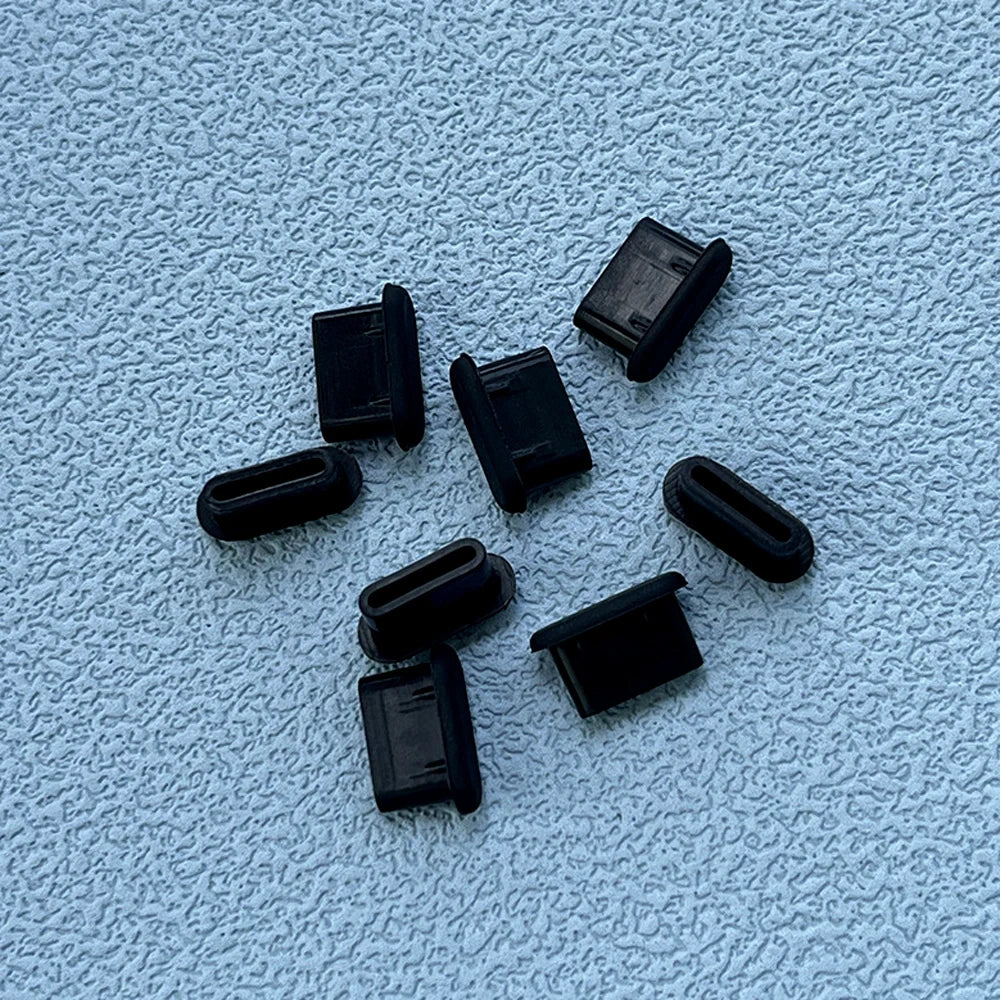 10/30/50PCS Type-C Silicone Dust Plugs Phone USB Charging Port Protector Cover Type C Anti-dust Cap for Samsung Xiaomi Huawei