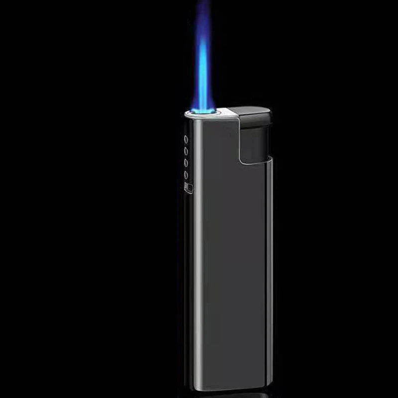 2100° Spray Gun Lighter Metal Outdoor Windproof Blue Strong Flame Spray Gun Lighter Suitable for Kitchen BBQ with Safety Lock