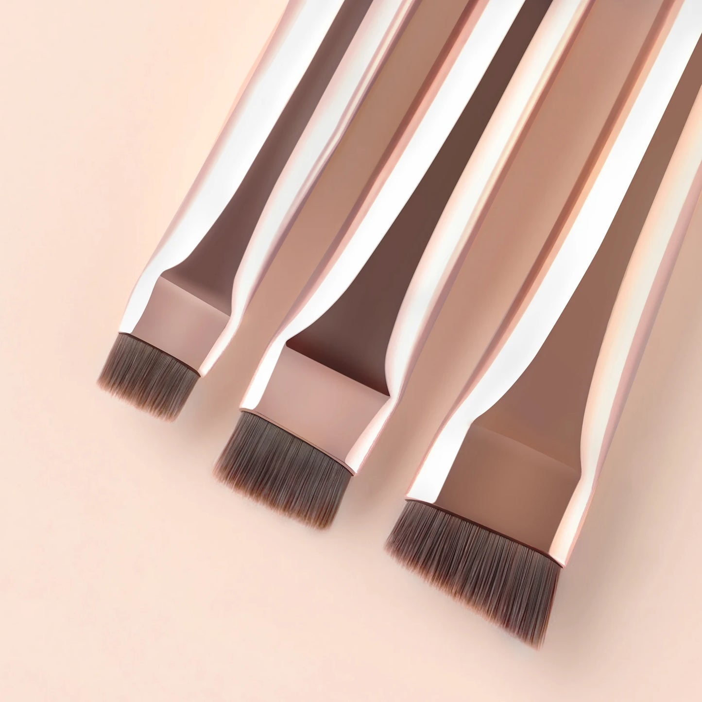 3 Pcs edge eyeliner brush oblique head eyebrow brush outline eyeliner brush ultra-thin eyeshadow brush makeup tools