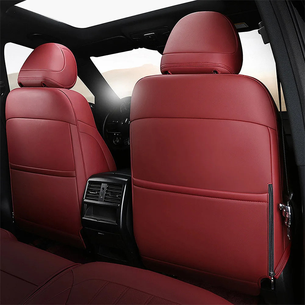 For Land Rover Range Rover Velar 2017 2018 2019 2020 Faux Leather Custom Car Seat Covers Full Set Interior Protector Accessories