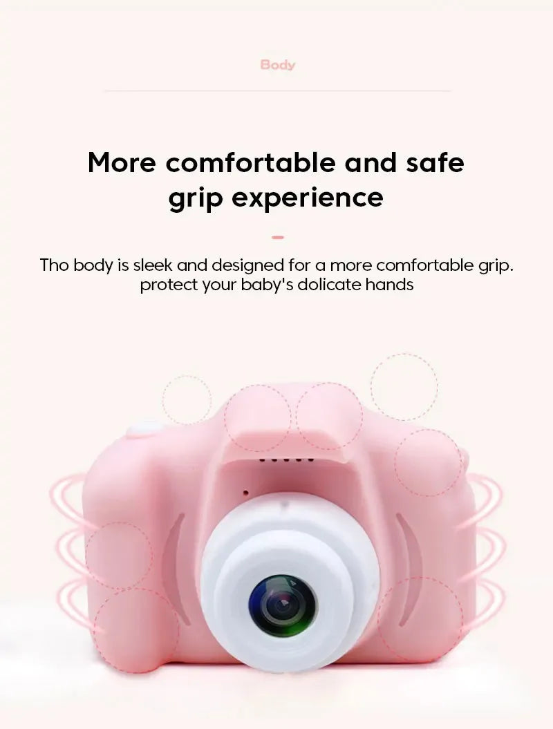 Children's Camera HD 1080P Screen Camera Video Waterproof Toy 8 Megapixel Kids Cartoon Cute Camera Outdoor Photography Toys