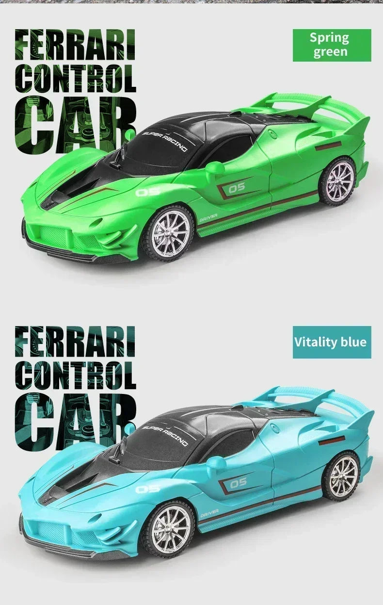 1:18 Radio Remote Control Car Chargeable RC Car High Speed 15km/h 2.4G With LED Light Toys for Boys Girls Vehicle Racing Hobby