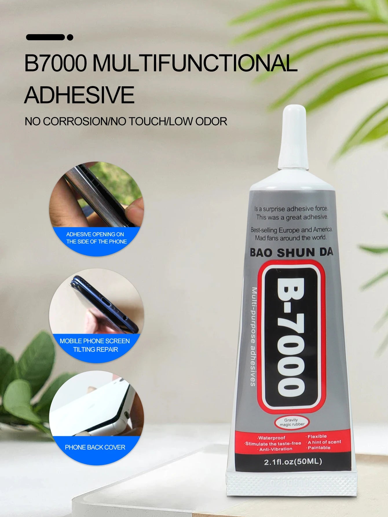 15ML 25ML 50ML 110ML B-7000 Clear Contact Phone Repair Adhesive Universal Glass Plastic DIY Glue B7000 With Precision Applicator