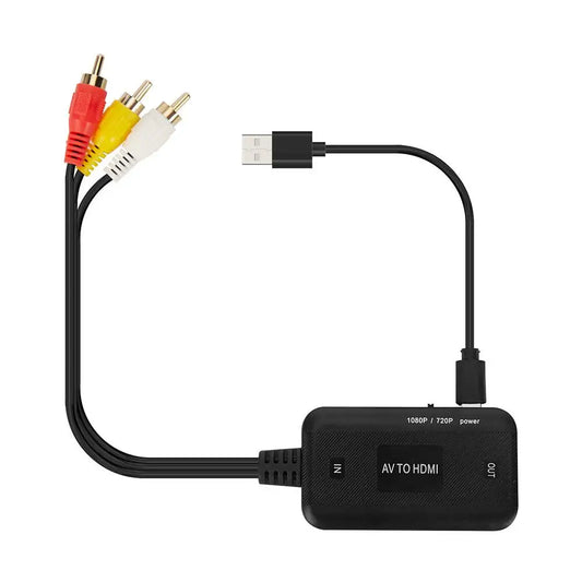 1pcs Video Adapter 1080P Converter RCA to HDMI Cable HD Link Cable Audio Cable HDMI Converter AV to HDMI Adapter 2026