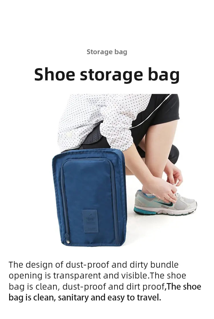 5 Pcs Travel Shoe Bags Portable Holds Multifunction Waterproof Folding Storage High Capacity Shoe Pouch Organizer