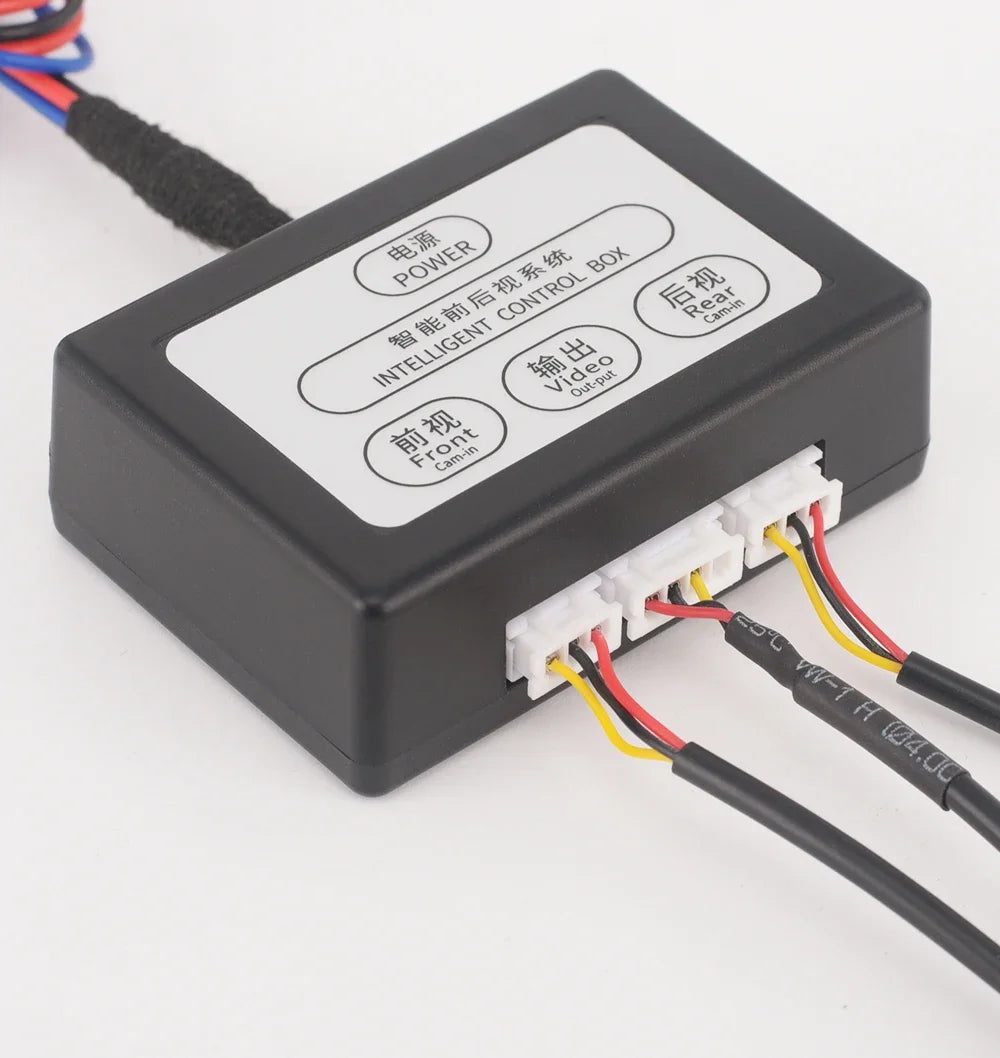 KTYDKP Car Parking Camera Video Channel Converter for Monitor Front And Rear View Two-Way Control Box With Manual Switch