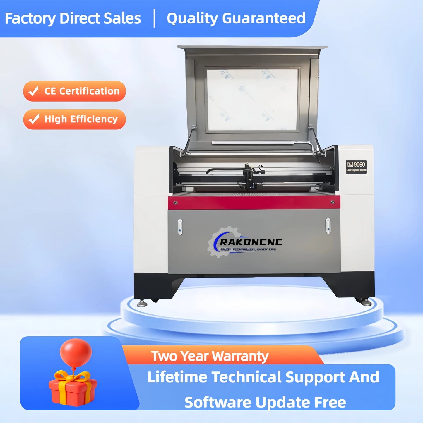 High Precision Co2 Laser 6090 60w 80w 100w 130w Cnc Laser Engraver Cutter Machine 900x600 High Quality