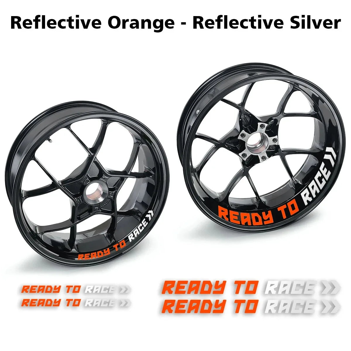 Reflective Motorcycle Wheel Stickers Hub Decals For KTM Ready To Race R2R Super Adventure Duke 690 790 890 Rc1290 390 1190 Rc8