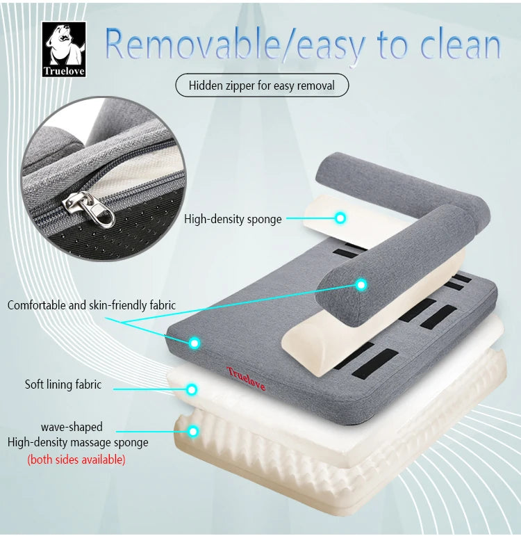 TRUELOVE Pet Bed TLX1211Pet Comfort Mattress Hidden Zipper For Easy Removal Linen Comfort Fabric High-density memory foam pillow