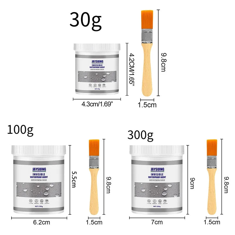 Waterproof Coating Sealant Strong Bonding Agent Transparent Invisible Paste Glue  Adhesive Repair Glue for Home Roof Bathroom