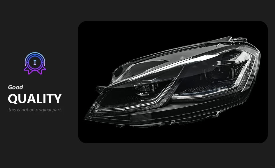 Headlights For VW Golf 7 MK7.5 Gti LED 2013-2020 Golf 7.5 Head Lamp Car Styling DRL Signal Projector Lens Auto Accessories Front