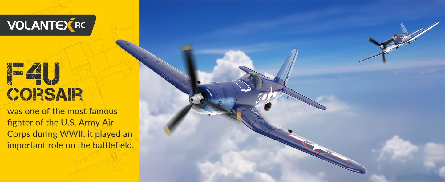 Volantex New Spitfire RC Plane EPP 400mm Wingspan RC Fighter One Key Aerobatic 2.4G 4CH RTF Warbird Plane