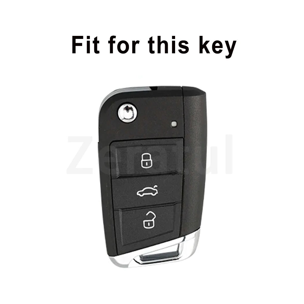 TPU Car TPU Folding Key Cover Shell For VW Volkswagen MK7 GTI 7 Golf 7 Golf R Skoda Octavia A7 SEAT Bag Case Holder Protector