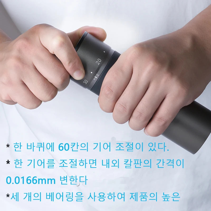 Kingrinder K4 /K6 manual coffee grinder portable mill 420stainless steel 48mm stainless steel Titanium plating burr