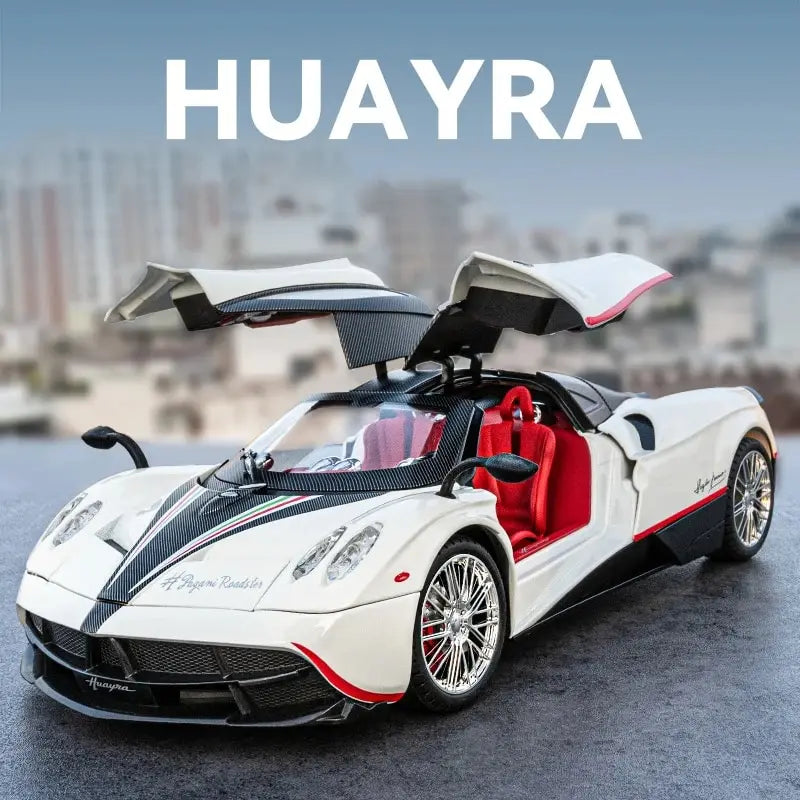 1:18 Pagani Alloy Model with Sound & Light - Realistic Detail for Kids - Fun Gift for Car Lovers