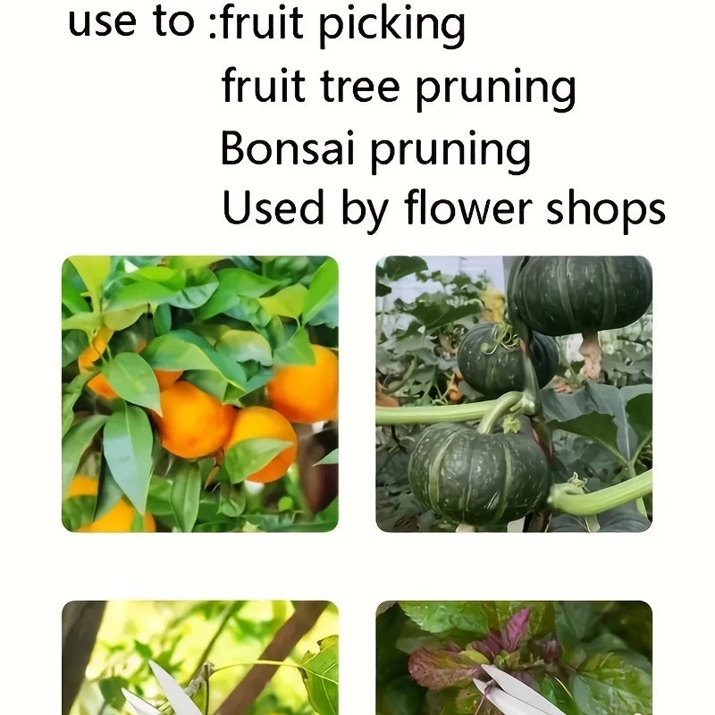 1pc Stainless Steel Loppers, Multi-Purpose Garden Scissors, Ergonomic Handle for Pruning, Packaging, Florist, Industrial Use