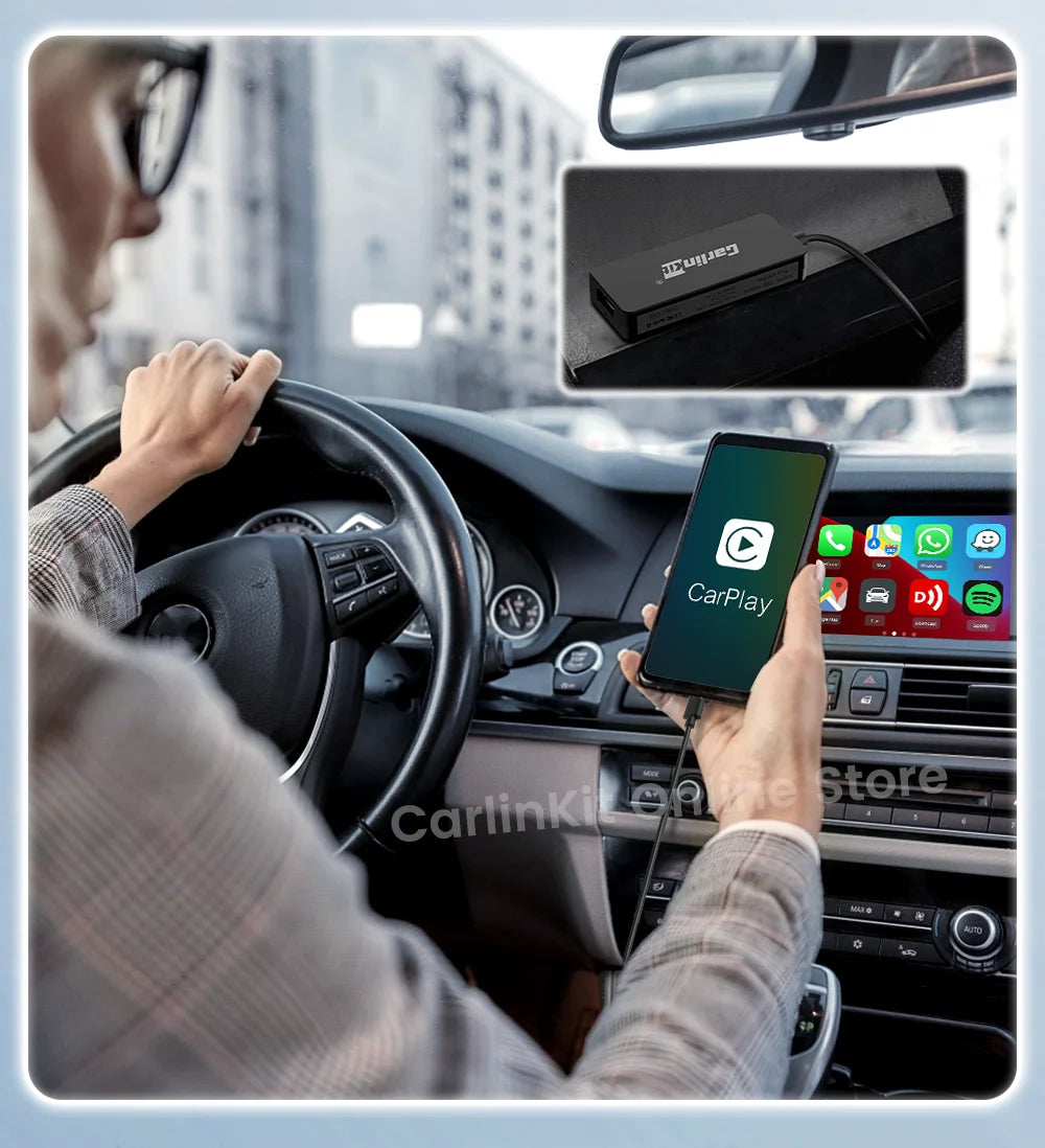 Carlinkit Wired/Wireless CarPlay Wireless Android Auto Dongle Mirror For Modify Android Screen Car Ariplay  Smart Link IOS 14 15