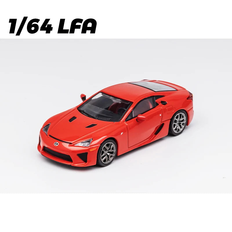 DCT 1/64 LFA Model Car Vintage Sports Vehicle Diecast Car Hobby Collection Toy With Display Case For Adults