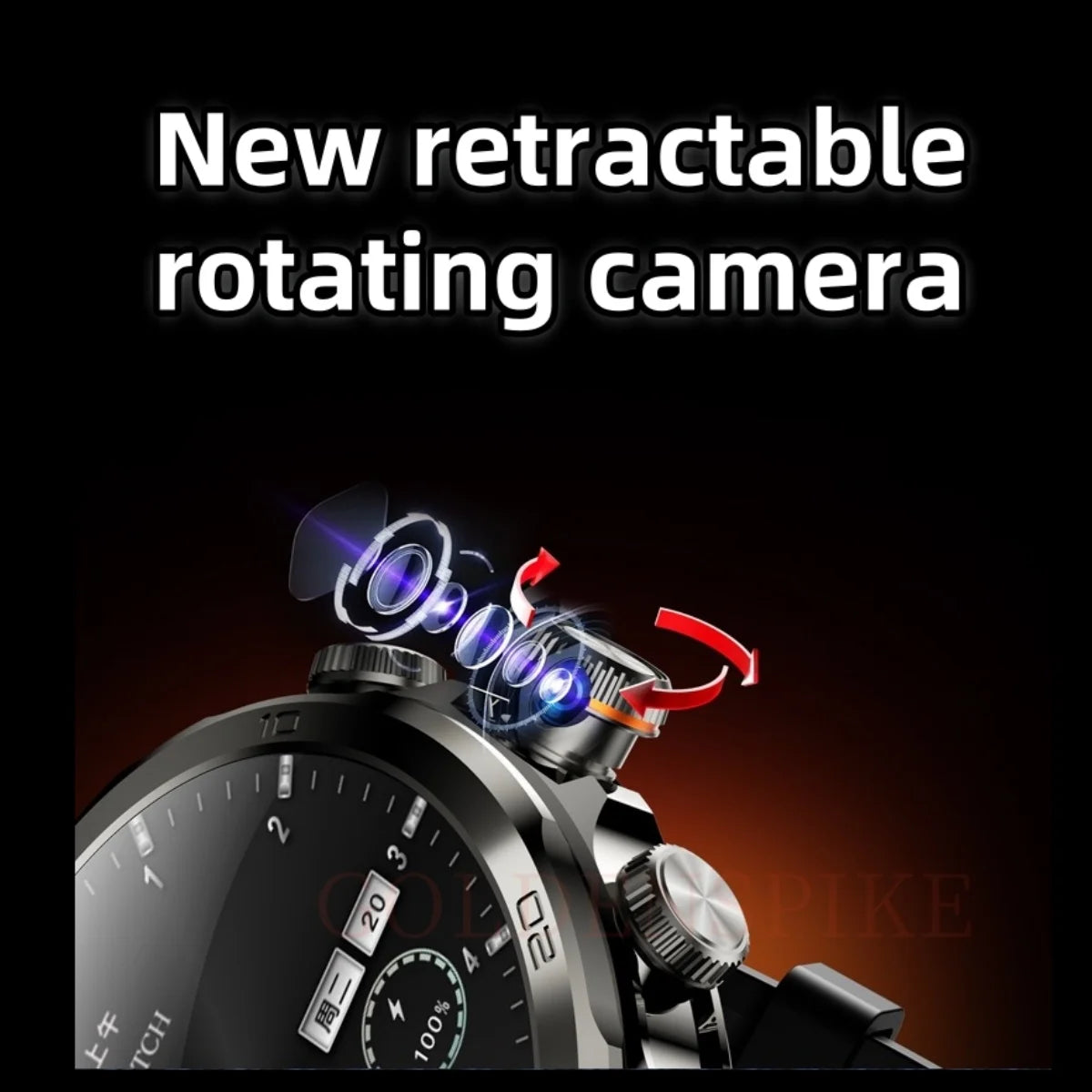 Original H19 4G Full Netcom 128GB Smartwatch Android 9.0 With Power Bank 1.95 inch Amoled Screen Camera GPS WIFI Smart Watch Men