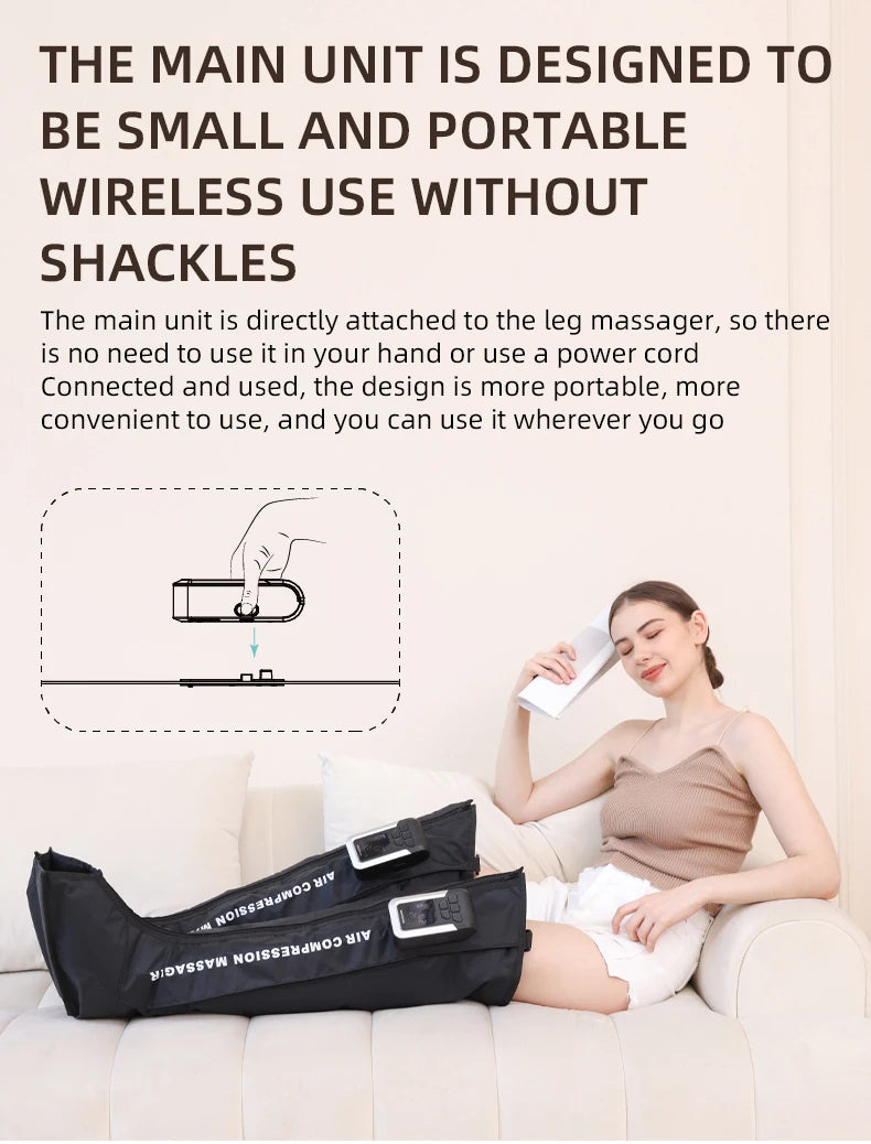 Air Compression Recovery System, Professional Sequential Training device, Foot Leg Recovery Boots for Improved Circulation