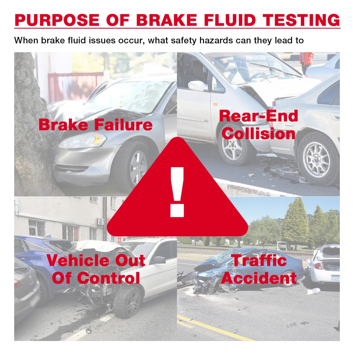 Digital Brake Fluid Tester Auto Car Brake Oil Moisture Detector DOT3/DOT4/DOT5.1 with Backlight Flexible Probe Brake Oil Tester