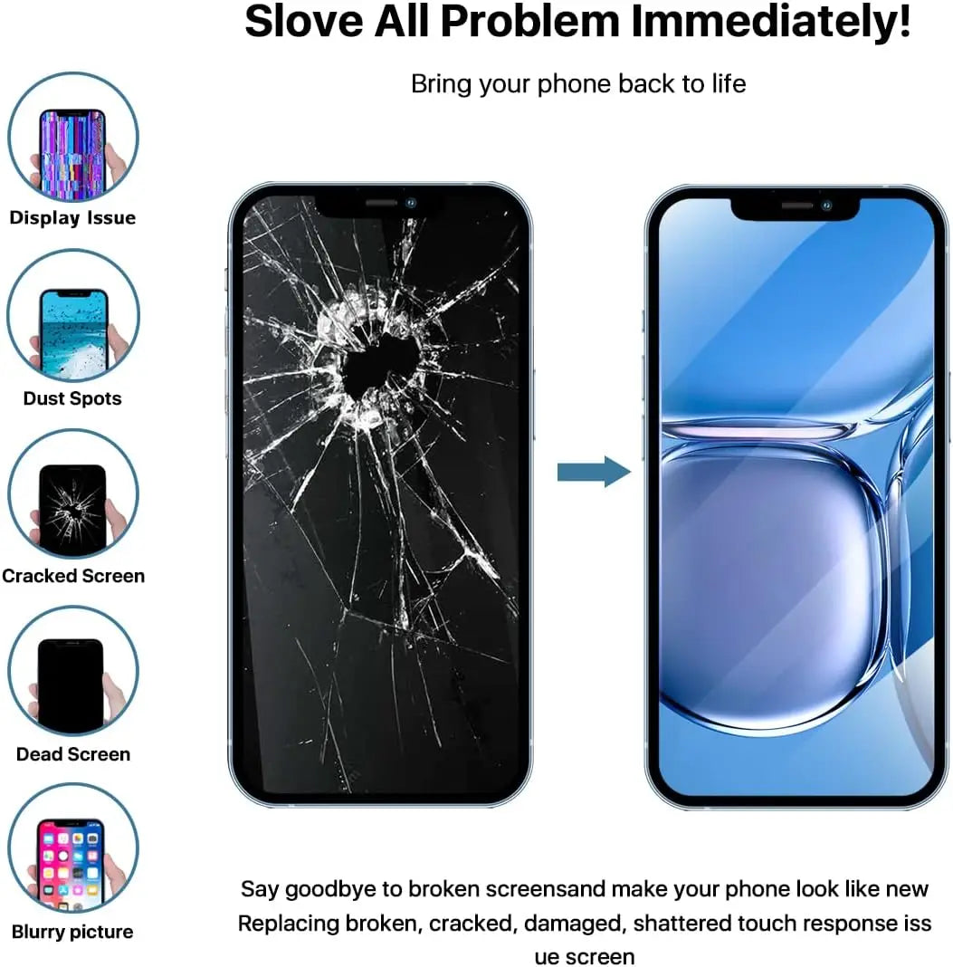 ScreenX For Iphone XR Screen Replacement  6.1 Inch LCD Display 3D Touch Screen Digitizer Frame Full Assembly With Repair Tools