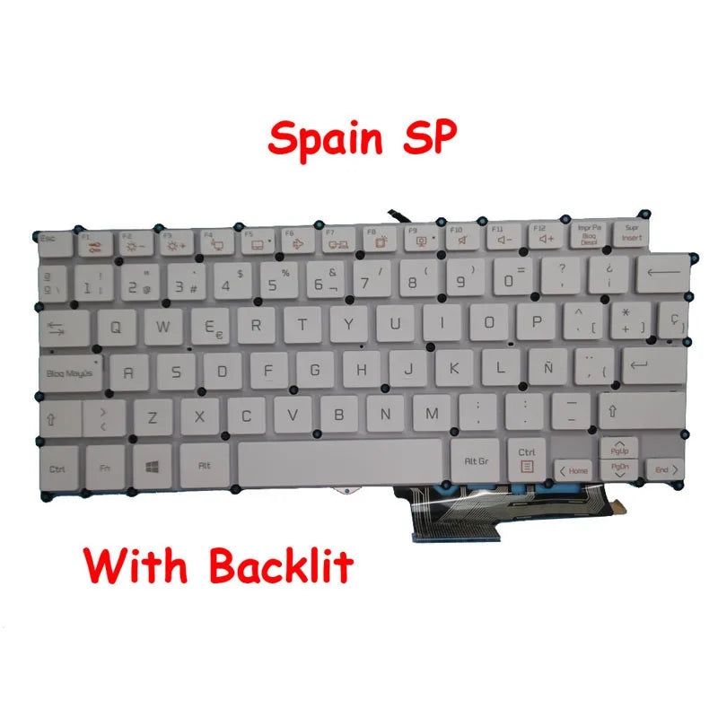 Black/White English US Korean KR Keyboard For LG 13Z970 13ZD970 13Z975 14Z970 14ZD970 English US Korean KR New