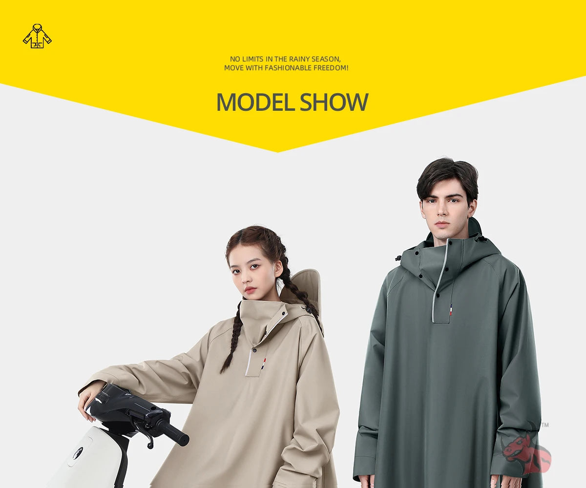All-Weather Motorcycle Rain Suit Waterproof Windproof Unisex One-Piece Gear For Men Women Motorbike Bike Commuters