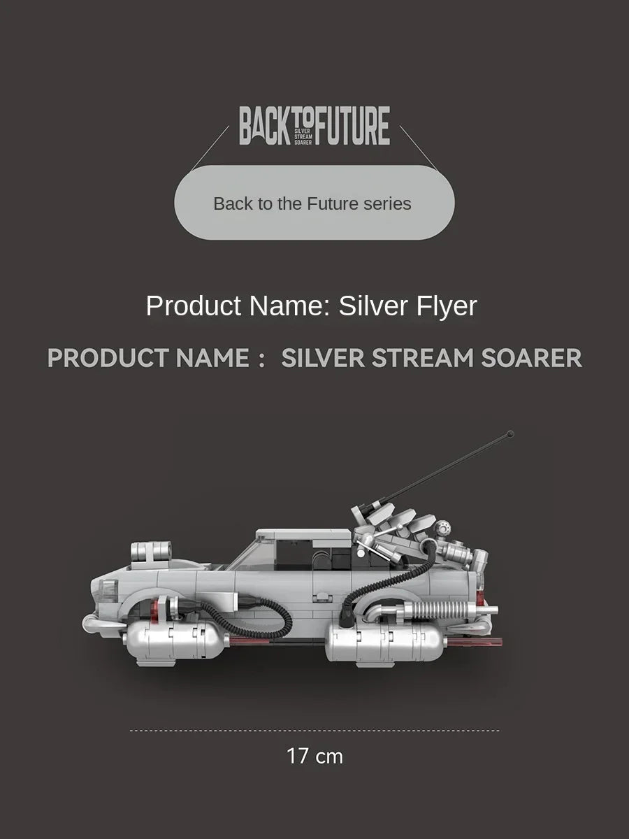 Container Sports Car Back To The Future Series 2 Change Puzzle Building Block Toy Tabletop Decoration Gift With Box