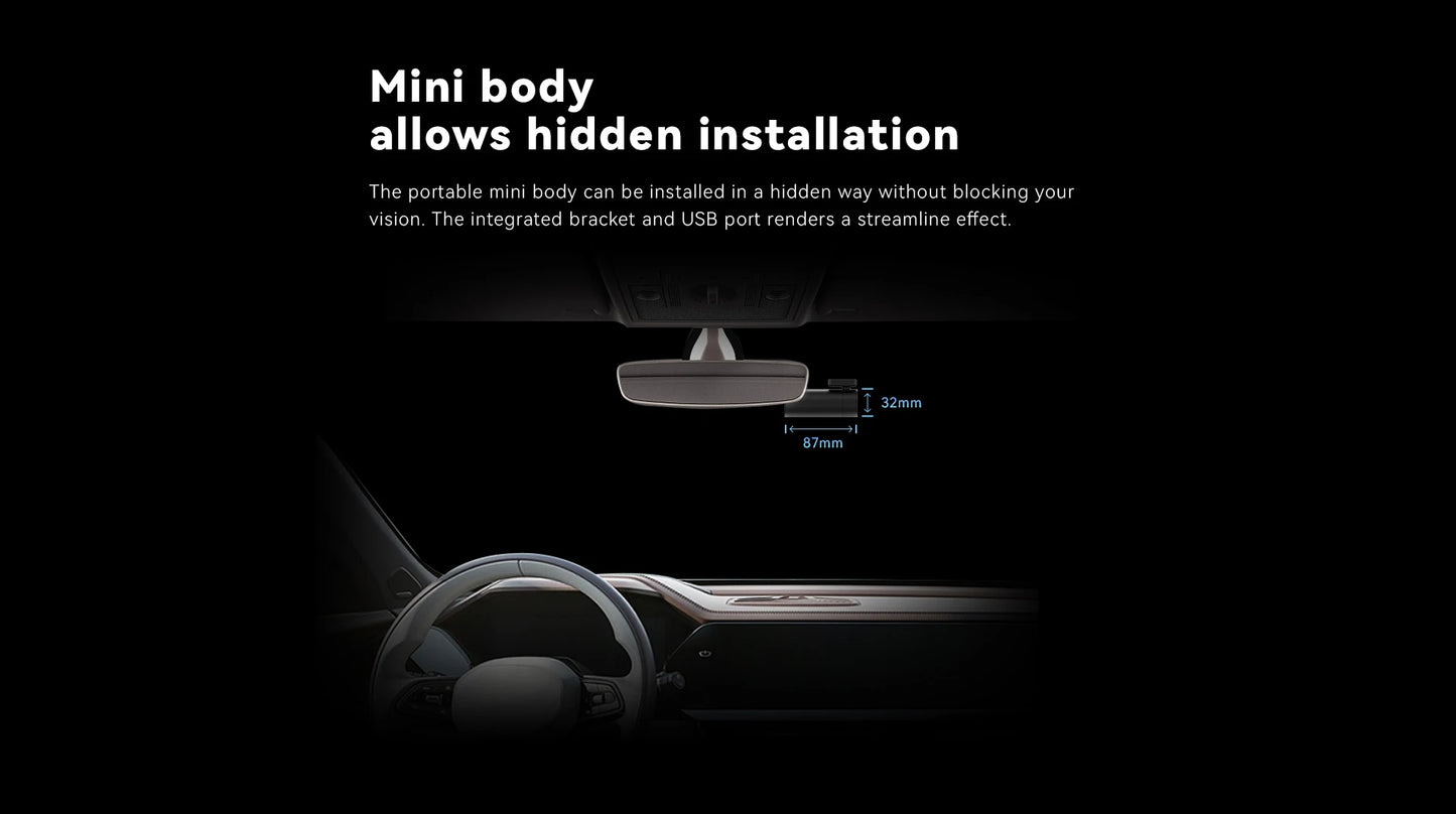 DDPAI WiFi Car DVR Mini Pro HD Night Vision 1296P Dash Cam Recorder
