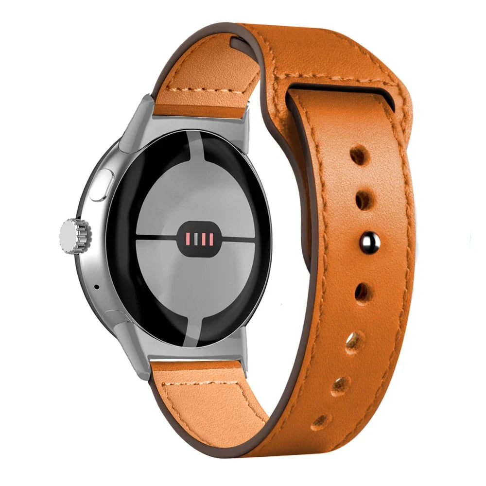 leather strap For Google Pixel Watch1/2/3 45mm stylish and lightweight For Google Pixel Watch 41mm strap