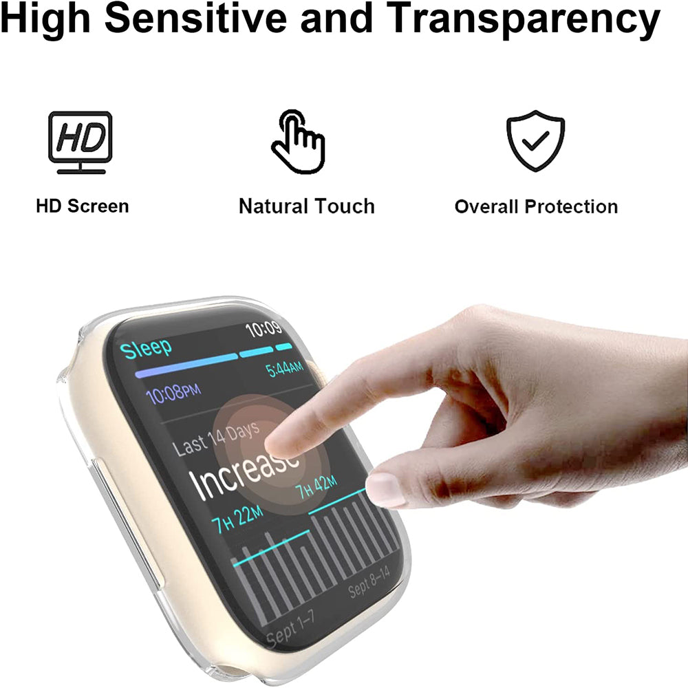 Clear Case For Apple Watch 45mm 41mm 44mm 40mm 46mm 42mm Screen Protector Full Cover TPU Bumper iWatch Series 10 9 8 7 SE 6 5 4