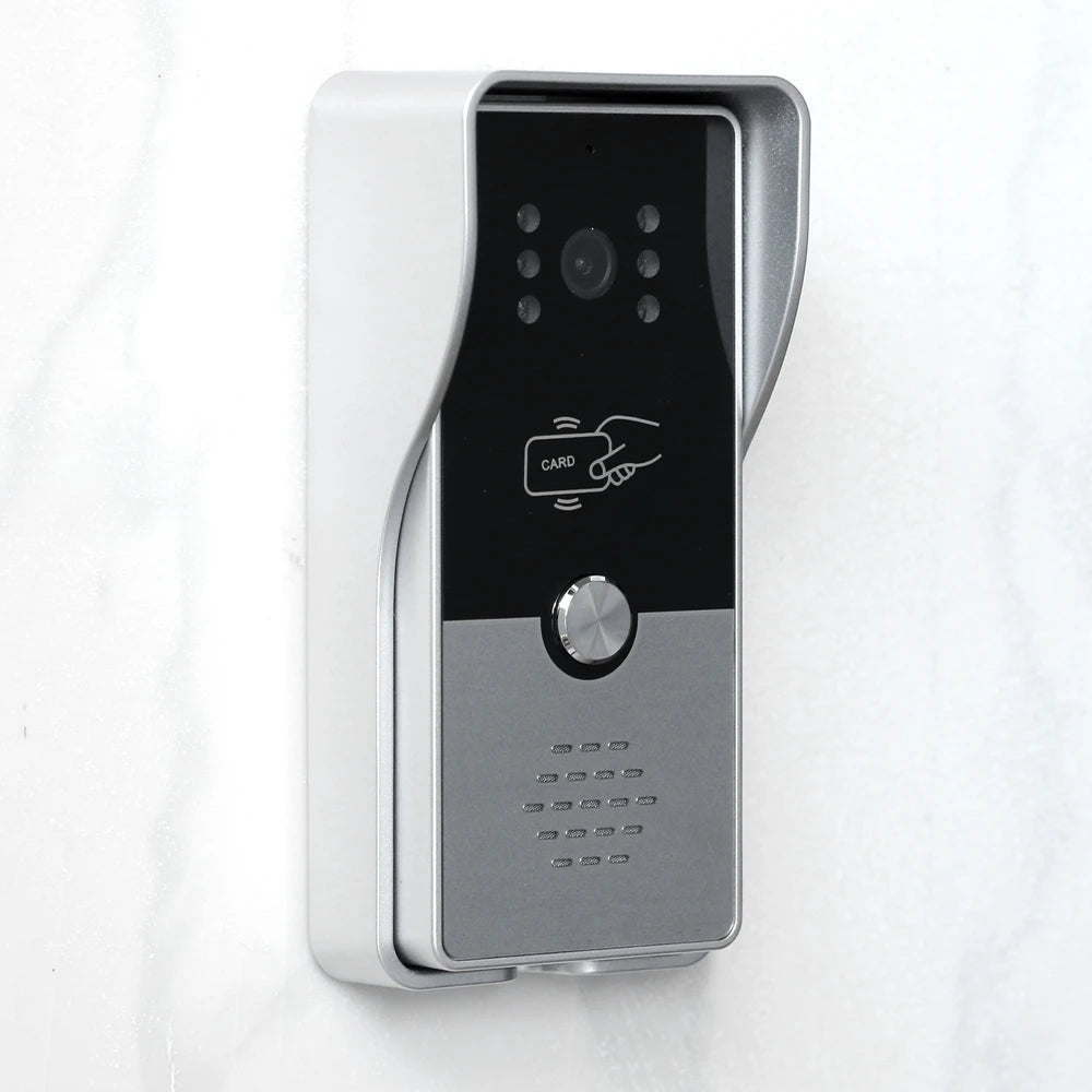 Indomita Wired Video Intercom System,Outdoor Door Phone Street Call Panel RFID Doorbell, Electronic Lock,Support AC 100V-240V