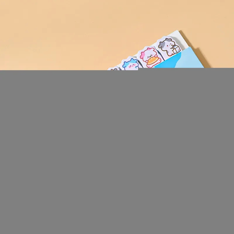 Creative Cute Cartoon Animal Index Stickers Stationery Notebook High Appearance Convenience Stickers Student Supplies