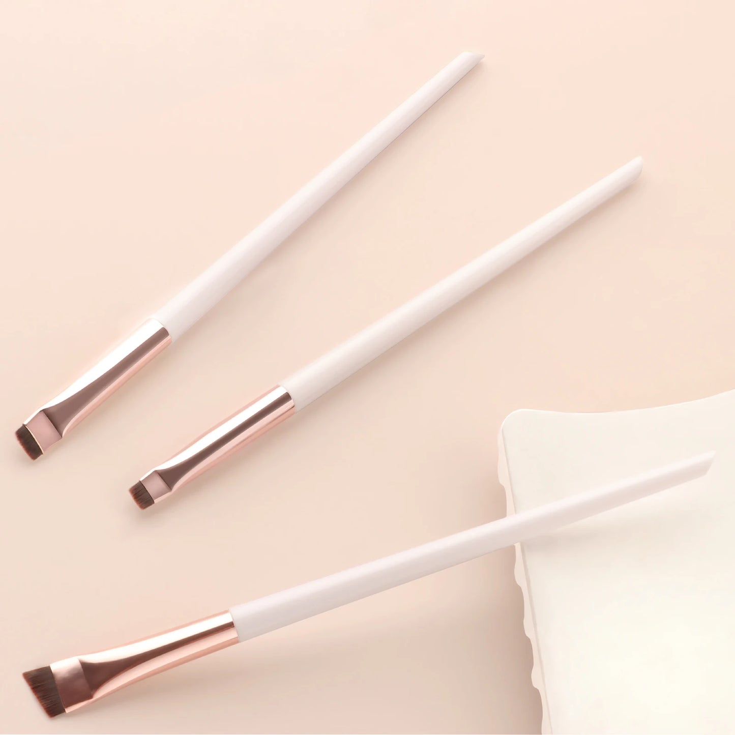 Makeup Brush Sets,3pcs Creative Portable Multifunctional Cosmetic Brush For Eyeline, Eyebrow And Lip