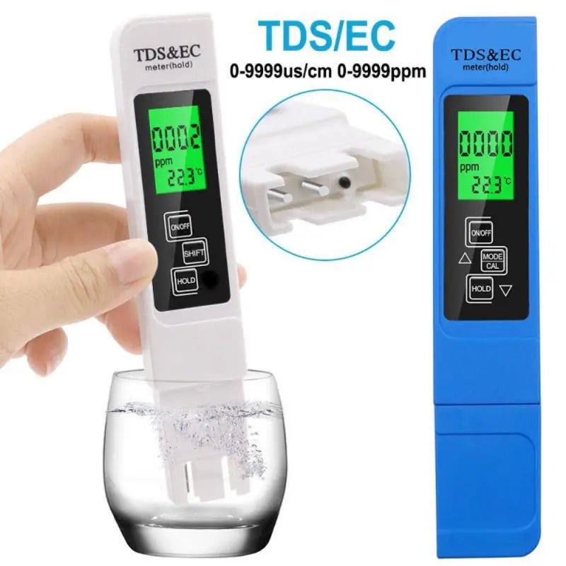 1/3/5PCS Digital Water Quality Tester TDS EC Meter Range 0-9990 Multifunctional Water Purity Temperature Meter TEMP PPM Tester