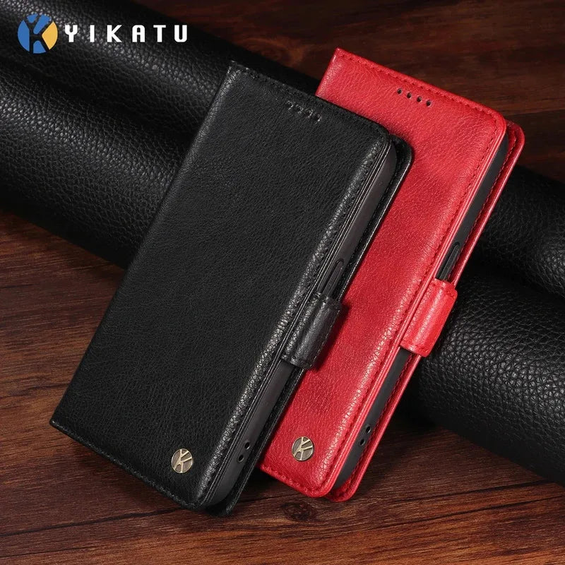 Magnetic Leather Wallet Case for Vivo Y400 V60 V50 V40 SE V30 V30E V29 V29E V27 Lite Pro 4G 5G Luxury Prenium Case Phone Cover