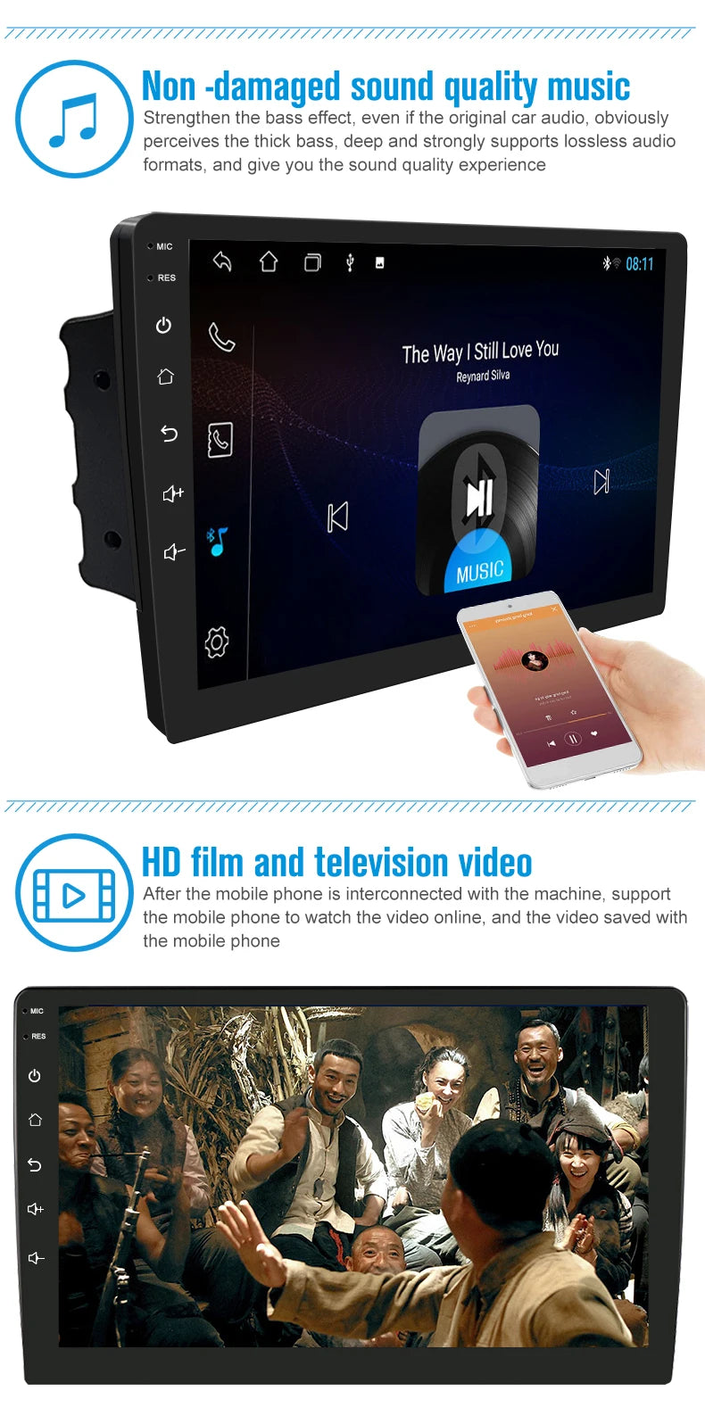 2 Din Android 12 Car Radio Multimedia Video Player Navigation GPS 9 inch Stereo Head unit For Nissan Kia Honda Toyota