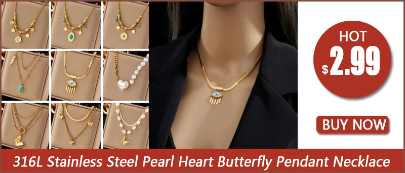 DIEYURO 316L Stainless Steel Round Roman Numeral Dial Long Pendant Necklace For Women Fashion Girls Clavicle Chain Jewelry Gifts