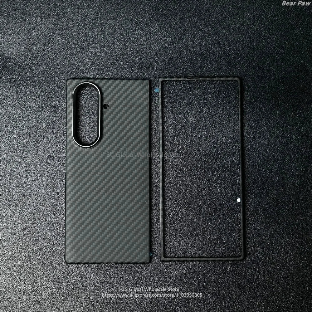 Magnetic MagSafe Case for Samsung Galaxy Z Fold 7 W26 Aramid Carbon Fiber Cover Ultra-Thin Lightweight Armor W26Protective Cover