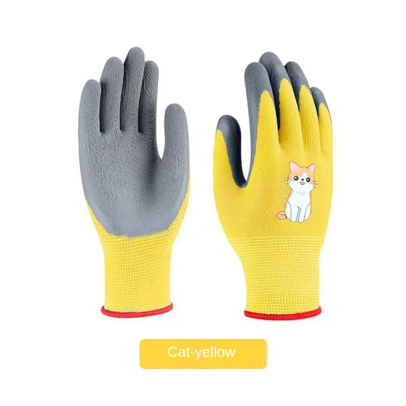 Kids Gloves Durable Waterproof Garden Work Non-Slip Portable Children Safety Yard Work Gloves Gardening Gloves Garden Supplies