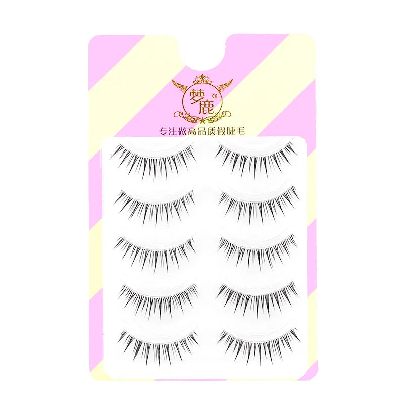 Dream Deer False Eyelashes A Type Eyelashes Upgraded Lash V-shaped 0.14mm Transparent Stem Soft Natural Eye Lashes Mink