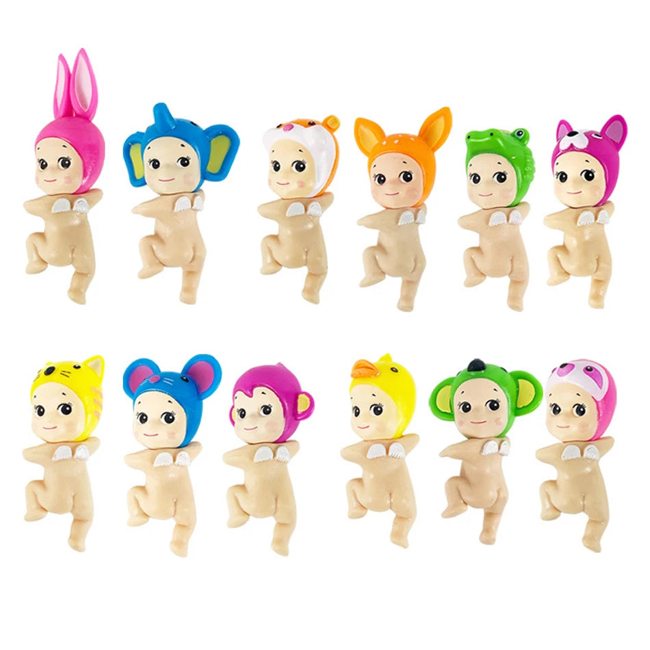Sonny Angel In Stock Lying Down Hippers Action Figures Cute Mysterious Surprise Toy Anime Model Doll Children Christmas Gifts