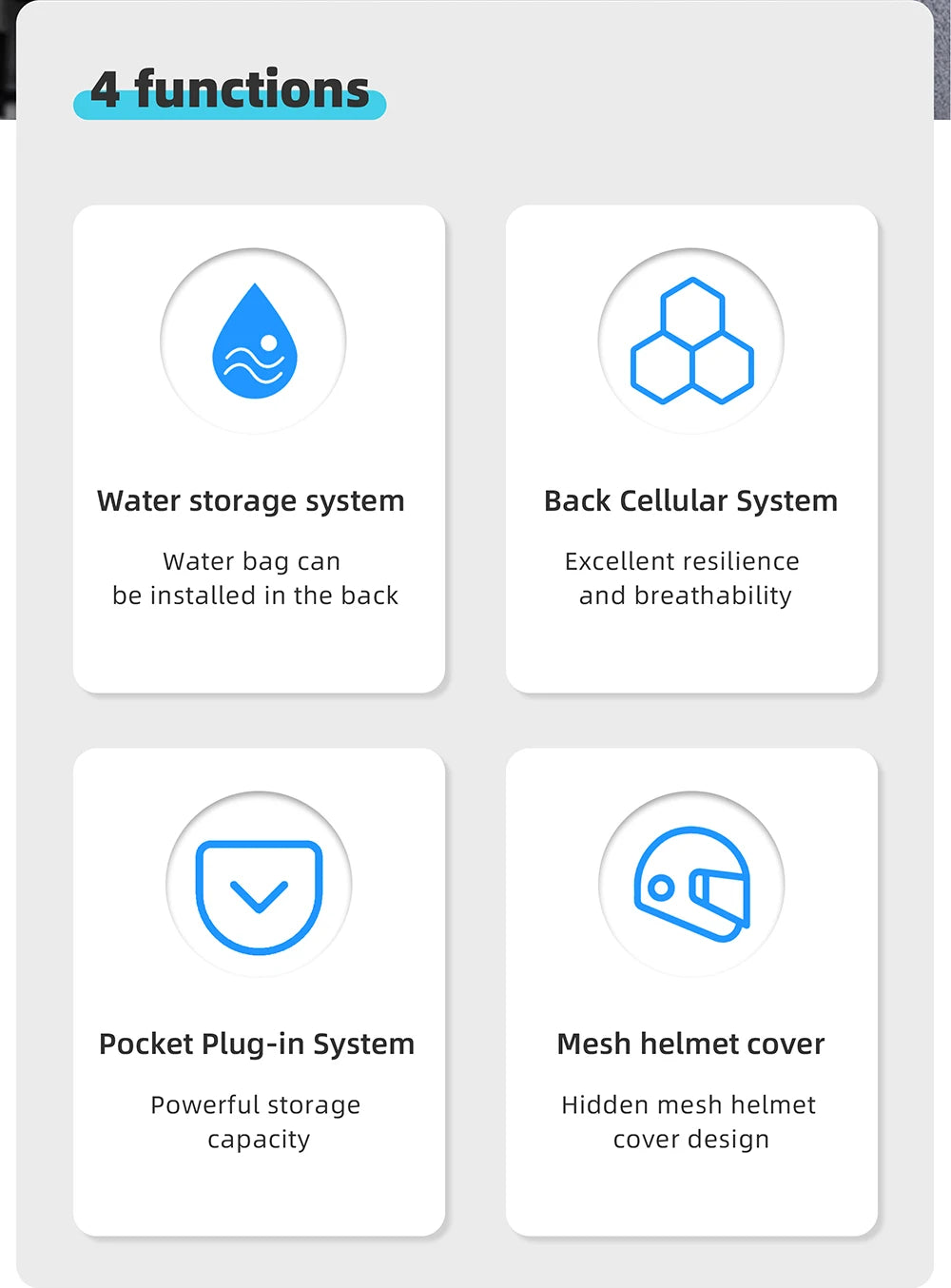 Rhinowalk Motorcycle Vest Adjustable Size Motor Breathable Motocross Vest Motorbike Jacket Backpack Support Water Bag 2L Or 3L