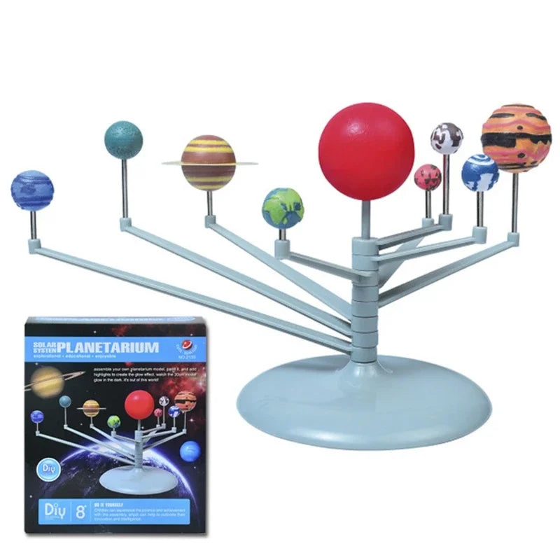 Self Painting Educational Toy Children's Simulated Solar Eight Planets Science