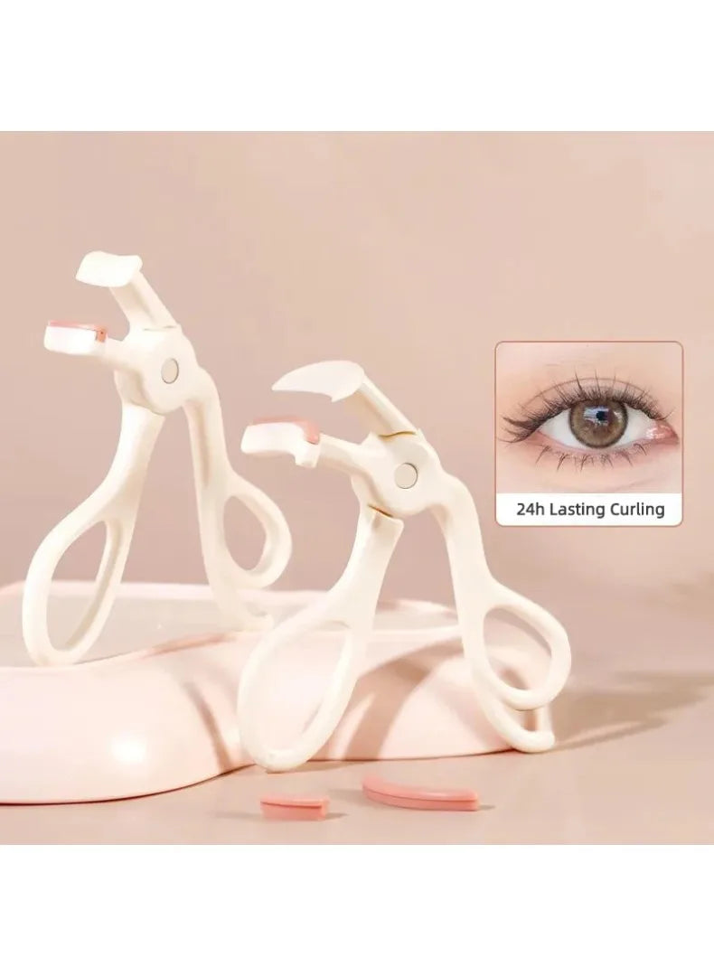 2 Style Eyelash Curler,Achieve Perfect Curls in 5 Seconds - Quick Natural Curling for Long Lasting  Makeup Tools Lash Curler