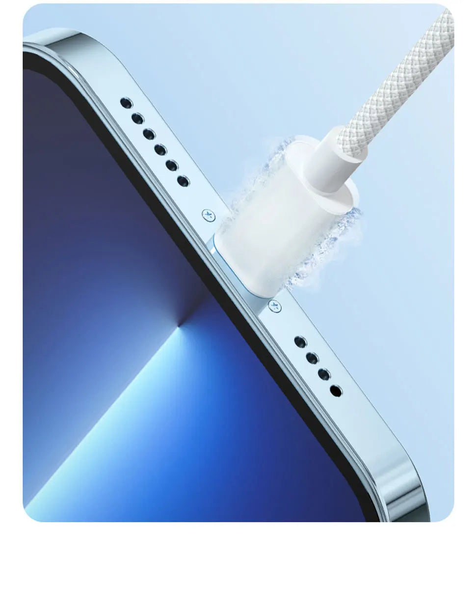 20W PD USB to Lightning Charger Cable for iPhone 14 13 12 11 Pro Max Mini Fast Charge for Apple X XS XR 8 Plus SE Braided Cable