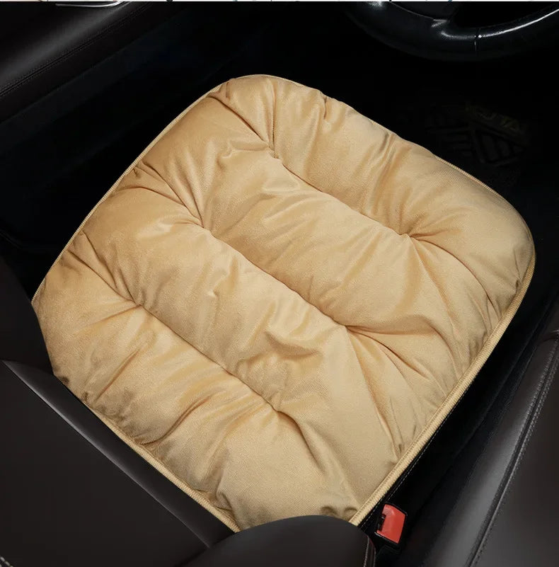 Winter Car Seat Cover with Back Pad Warm Slip-resistant Car Seat Cushion Chair Protector Universal for Suv Pick-Up Truck Sedan